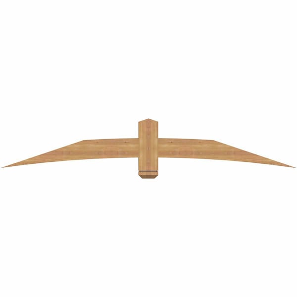 Ekena Millwork Bellingham Timber Gable Bracket, Western Red Cedar, 84"W x 14"H x 3 1/2"D x 5 1/2"F, 4/12 Pitch GBW084X14X0406BEL00SWR - main